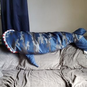 Toddler shark sleeping bag